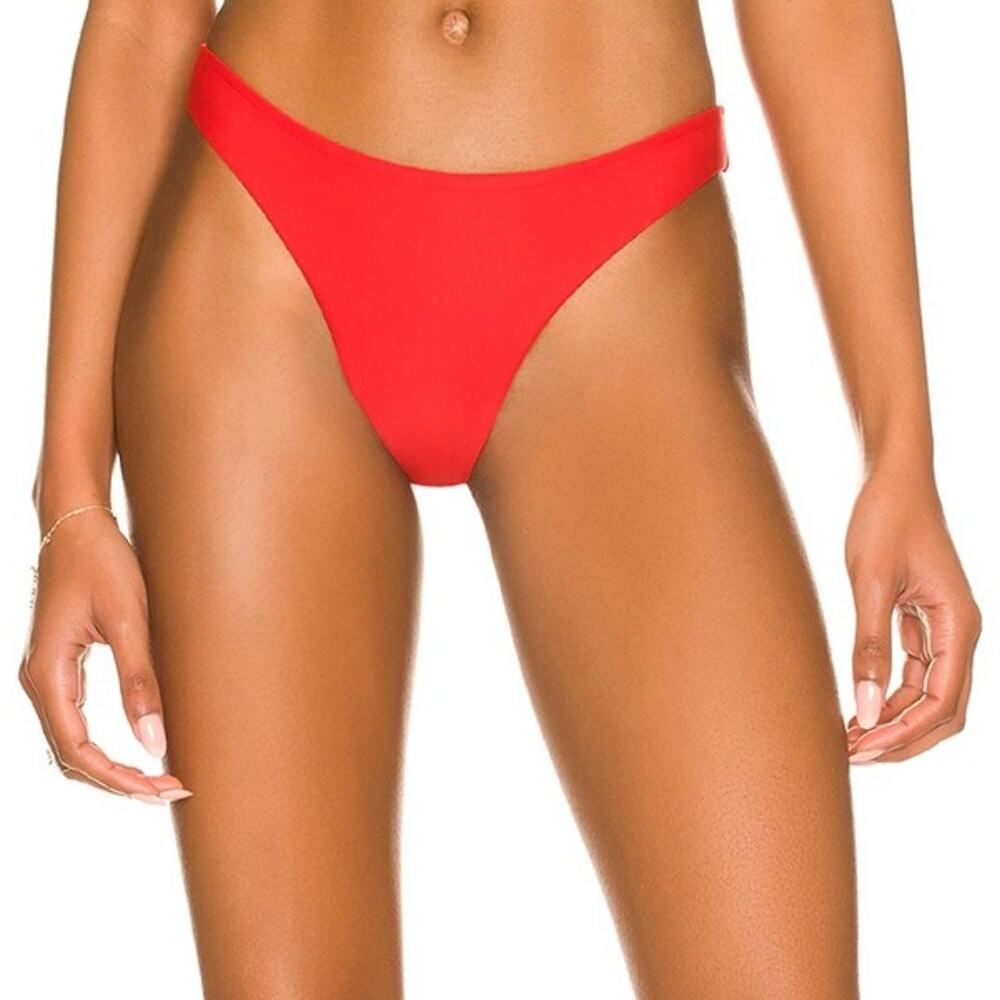 superdown Red High-Cut Bikini Bottom